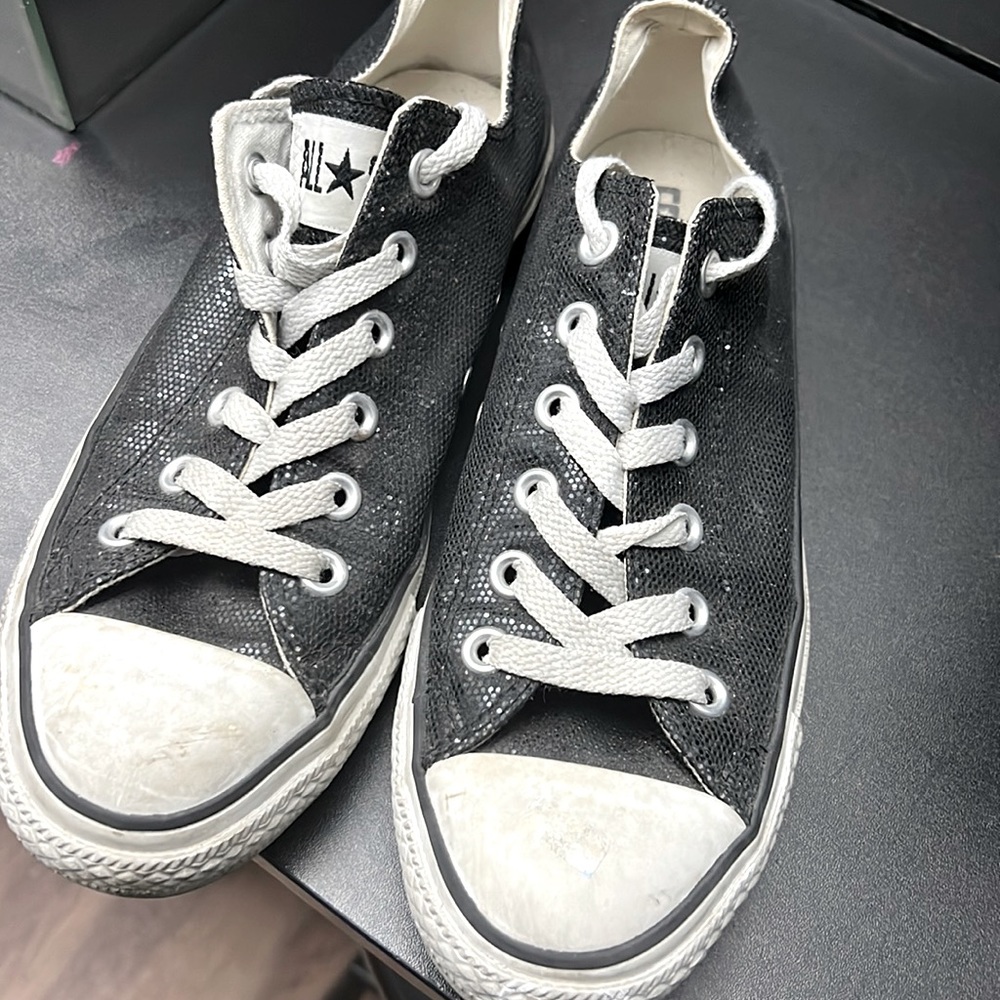 Converse All Star Sparkly Black